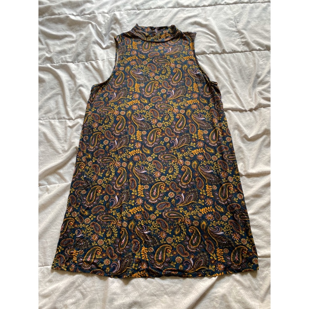 A-Line Mock Neck Dress